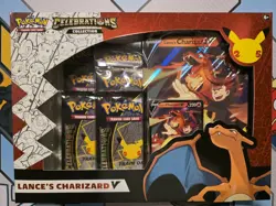 Pokemon TCG Celebrations Collection Lance's Charizard V Box 820650101625 - Image 1