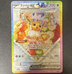Eevee ex Pokemon TCG Scarlet & Violet Promo Cards Holo #174 - Image 1