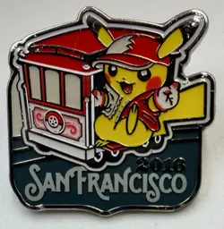 Pokemon Pikachu 2016 San Francisco World Championship Collector's Pin - Image 1