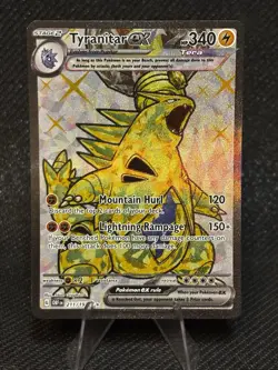 Tyranitar ex 211/197 SV03 Obsidian Flames Full Art Holo ENG - Image 1