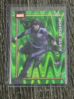 2026 Topps Chrome Marvel Kate Bishop #063 Green RayWave Refractor /99 Near Mint - Image 1