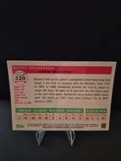 2025-26 Topps Chrome Platinum Rickey Henderson Gold Toile Refractor/50 - Image 2