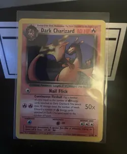 Pokemon TCG Dark Charizard 21/82 Team Rocket Unlimited Rare 80 HP NON HOLO - Image 1