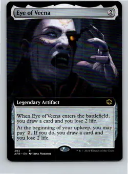 Magic the Gathering Eye of Vecna Extended Art Adventures in Forgotten Realms MTG - Image 1