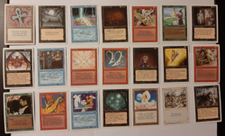 Magic The Gathering - 21 card Rare Revised Edition lot - Fastbond, Shivan Dragon - Image 1