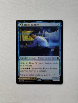 Bruce Banner/The Incredible Hulk Mythic MTG Marvel Super Heroes 0049 NM Foil - Image 1