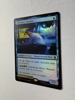 Bruce Banner/The Incredible Hulk Mythic MTG Marvel Super Heroes 0049 NM Foil - Image 2
