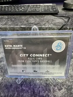 2026 Topps Series 1 Arizona Diamondback Ketel Marte City Connect Relic /50 - Image 2