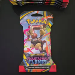 Pokemon TCG Mega Evolutions Phantasmal Flames Sleeved Booster Pack x1 Random Art - Image 1