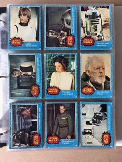 1977 Topps Star Wars Complete Series 1 2 3 Card Set Stickers Wrapper 198 Cards - Image 2