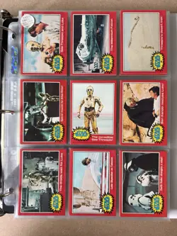 1977 Topps Star Wars Complete Series 1 2 3 Card Set Stickers Wrapper 198 Cards - Image 5