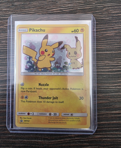 Pokemon TCG Pikachu SM162 Promo Holo Basic 60 HP English 2019 - Image 1