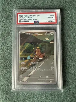 PSA 10 GEM MINT Kangaskhan Destined Rivals Illustration Rare Pokemon 204/182 - Image 1