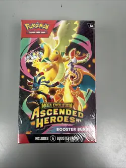 Pokemon TCG: Mega Evolution Ascended Heroes - Booster Bundle New and Sealed - Image 1