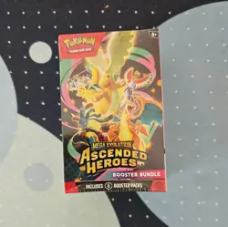 Pokemon TCG: Mega Evolution-Ascended Heroes Booster Bundle (6 Packs) NEW SEALED - Image 1