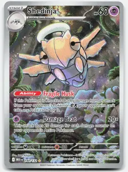 Shedinja 144/132 ME01: Mega Evolution Pokemon TCG Illustration Rare Holo NM - Image 1