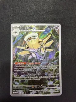 Pokemon TCG Shedinja Card Illustration Rare Mega Evolution 144/132 NM Condition - Image 1