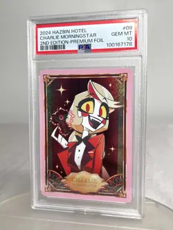Hazbin Hotel Charlie Morningstar 2nd Edition Foil Card - PSA Gem Mint 10 - Image 1