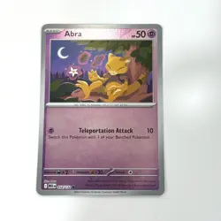 Abra Mega Evolution 054/132 Reverse Holo Near Mint Pokemon TCG English - Image 1