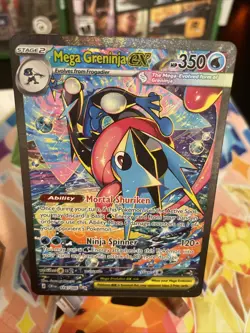 Mega Greninja Ex SIR 116/086 chaos rising Extremely Clean PSA 10 contender - Image 4