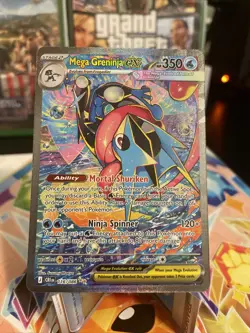 Mega Greninja Ex SIR 116/086 chaos rising Extremely Clean PSA 10 contender - Image 5