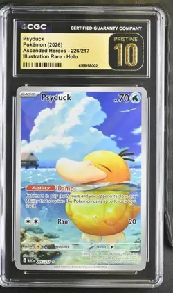 Psyduck 226/217 Me: Ascended Heroes Holo s CGC 10 PRISTINE - Image 1