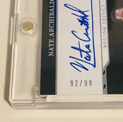 Nate Tiny Archibald 2021-22 Panini Noir On-Card Auto /99 🏀🔥✍ - Image 3