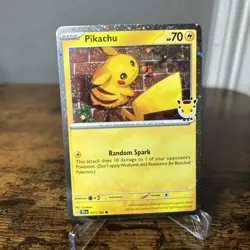 Pikachu Cosmos Holo (Pokemon Day 2026) Stamped TEF 051/162 Pokemon TCG - Image 1