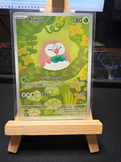 Pokemon TCG Rowlet 090/088 - Illustration Rare - Perfect Order - NM - Image 1