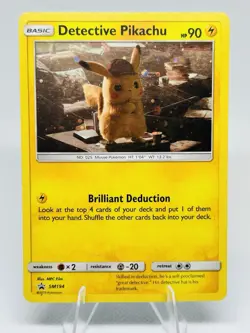 Detective Pikachu - SM194 Promo Holo Pokemon LP - Image 1