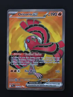 Pokemon Oricorio EX 110/094 Pokemon TCG Phantasmal Flames full art rare - Image 1