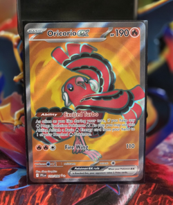 Oricorio ex 110/094 Ultra Rare Holo Basic Pokemon TCG English 190HP Me02 - Image 1