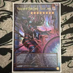 Yugioh! Magician of Dark Chaos - Black Chaos Extended Art CORI-EN027 Ultra Rare - Image 1
