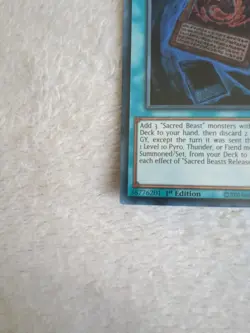 Sacred Beasts Released cori-en047 1st Edition Super Rare Yu-Gi-Oh! - Image 4