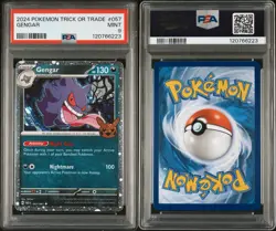 Pokemon TCG Gengar #57 2024 Trick or Trade PSA 9 MINT - Image 3