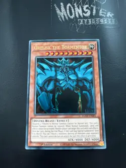YUGIOH OBELISK THE TORMENTOR ULTRA RARE EGO1-EN001 1ST EDITION - Image 1