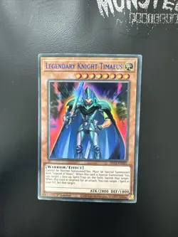 YUGIOH LEGENDARY KNIGHT TIMAEUS BLUE ULTRA RARE DLCS-EN001 1ST EDITION - Image 1