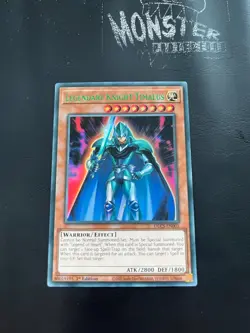 YUGIOH LEGENDARY KNIGHT TIMAEUS GREEN ULTRA RARE DLCS-EN001 1ST EDITION - Image 1