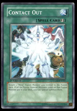 Contact Out Gladiator's Assault GLAS-EN045 Common / Short Print Yugioh LP - Image 1