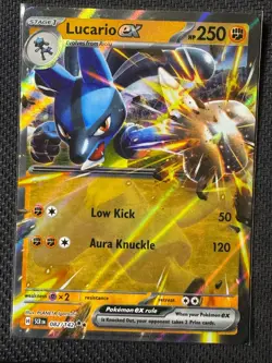 Lucario ex Holo Double Rare SV07: Stellar Crown 082/142 NM - Image 1