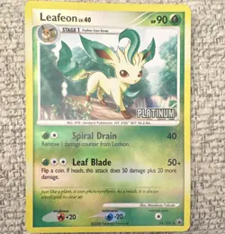 Pokemon TCG Leafeon 24/100 Platinum Reverse Holo Promo 90 HP Masakazu Fukuda - Image 1