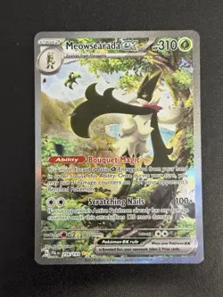 Pokemon TCG Meowscarada EX Special Illustration Rare 256/193 Pack Fresh Mint - Image 1