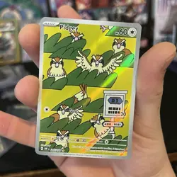 Pokemon TCG Pidgey 207/197 SV03 Obsidian Flames Illustration Rare Holo EN - Image 1