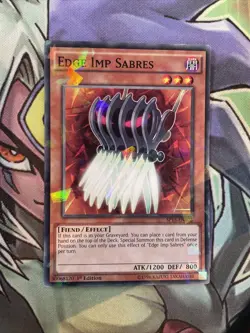 SP15-EN022 Edge Imp Sabres Shatterfoil Rare 1st Edition NM Yugioh Card - Image 1