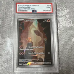Pokemon Charmander Illustration Rare PSA 9 Sv: Scarlet & Violet 151 Holo 168/165 - Image 1