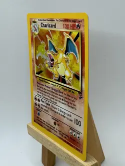 2000 Pokemon TCG Base Set 2 Charizard 4/130 Holo Rare Vintage Card - Image 4
