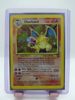 Charizard 4/130 Holo Rare Base Set 2 Pokemon Card - Image 1