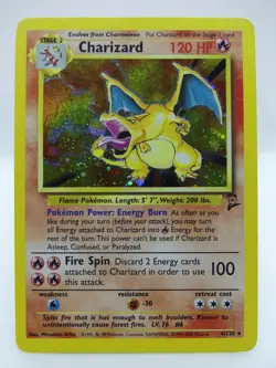 Charizard 4/130 Holo Rare Base Set 2 Pokemon Card - Image 2