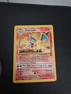 Pokemon TCG 2000 Base Set 2 Charizard 4/130 Rare Holo Card LP/NM Condition - Image 2