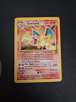 Pokemon TCG 2000 Base Set 2 Charizard 4/130 Rare Holo Card LP/NM Condition - Image 3